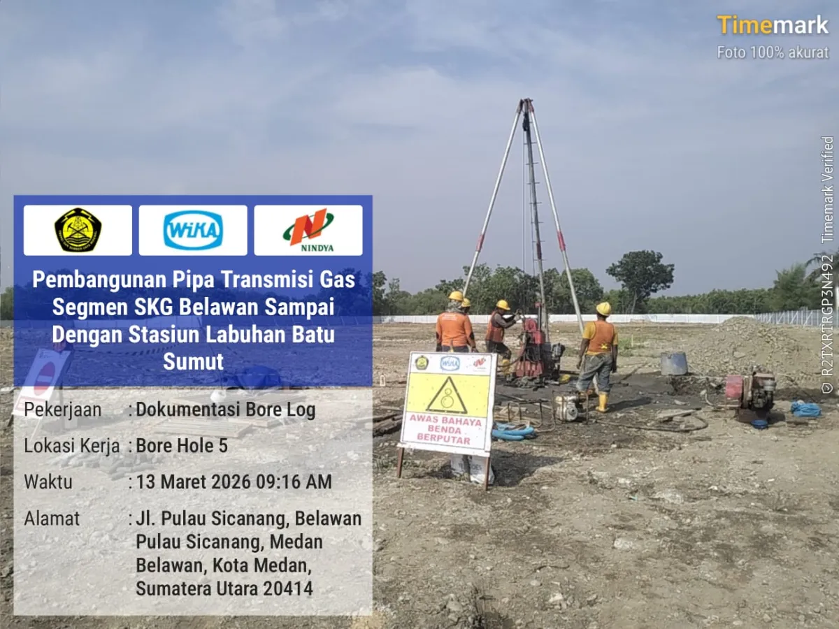 Proyek Pembangunan Pipa Transmisi Gas Segmen SKG Belawan-Dumai-2